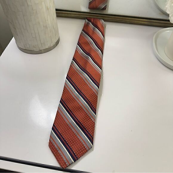 Men’s Baron Tie Black and Orange tie - Picture 1 of 4